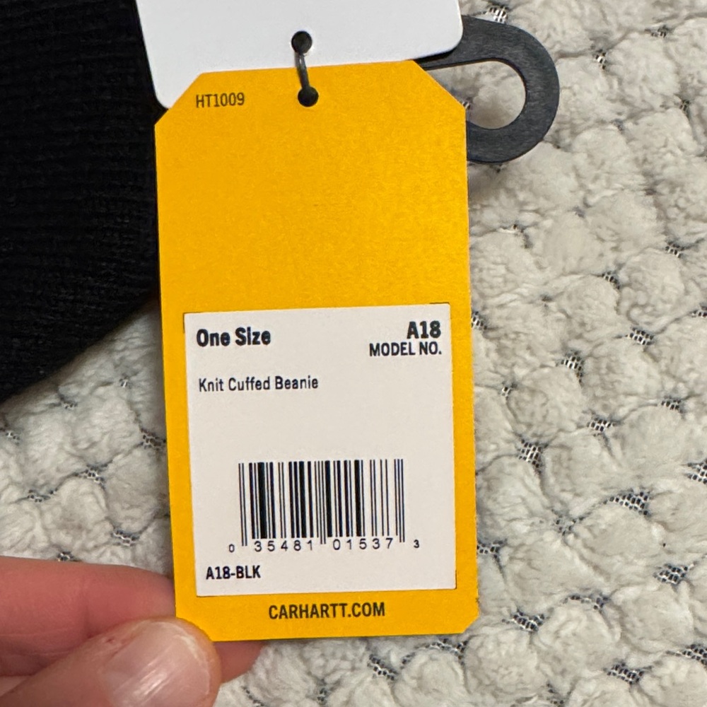 Carhartt Black Knit Cuffed Beanie - Picture 7 of 7